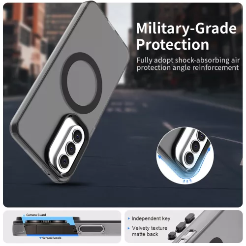 Techsuit - CandyCase MagSafe tok - Samsung Galaxy A37 5G - Fekete