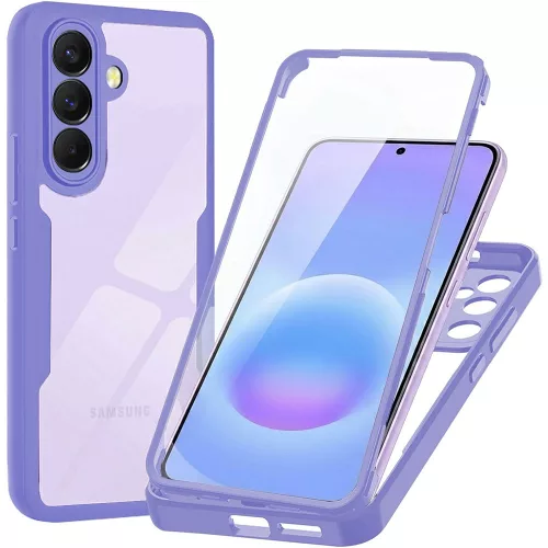 Techsuit - ColorVerse 360 tok kijelzővédővel - Samsung Galaxy A57 5G - Lila