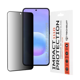   Techsuit - 111D Privacy betekintésgátló üvegfólia - Samsung Galaxy A57 5G - Fekete