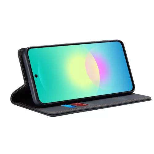 Techsuit - Confy Cover kinyitható tok - Samsung Galaxy A27 5G - Fekete