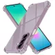 Techsuit - Shockproof Átlátszó Ütésálló Szilikon tok - Samsung Galaxy A27 5G - Átlátszó fekete