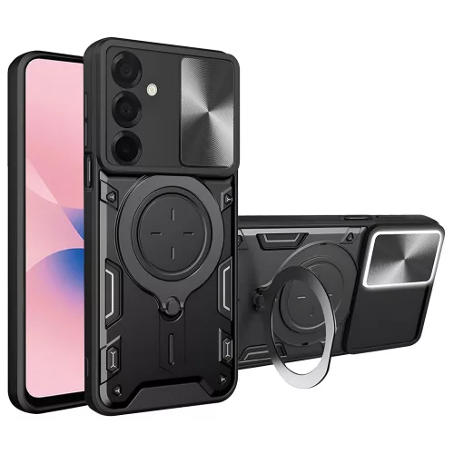 Techsuit - CamGuard Pro ütésálló tok - Samsung Galaxy A27 5G - Fekete