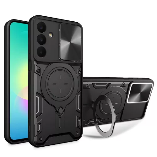 Techsuit - CamGuard Pro tok ütésálló tok - Samsung Galaxy A27 5G - Fekete