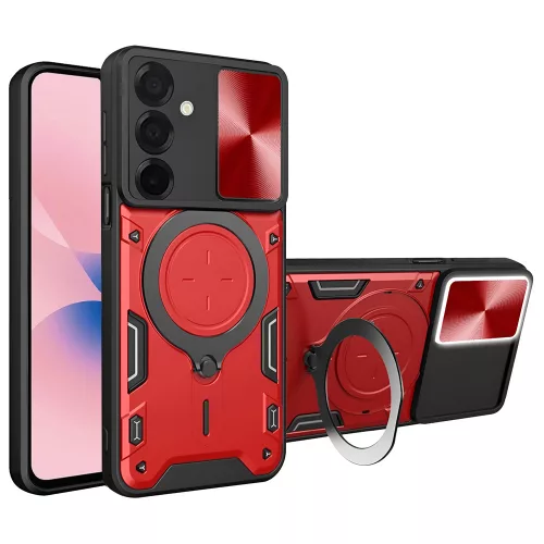 Techsuit - CamGuard Pro ütésálló tok - Samsung Galaxy A27 5G - Red