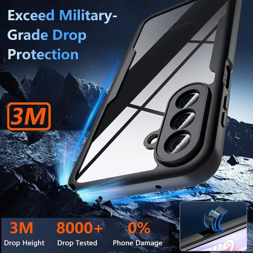 Techsuit - ColorVerse 360 tok kijelzővédővel - Samsung Galaxy A27 5G - Fekete