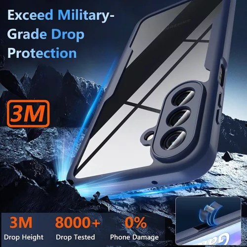 Techsuit - ColorVerse 360 tok kijelzővédővel - Samsung Galaxy A27 5G - Kék
