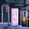 Techsuit - ColorVerse 360 tok kijelzővédővel - Samsung Galaxy A27 5G - Lila