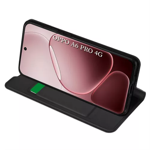 Techsuit - Magskin Book kinyitható tok - Oppo A6 Pro 4G / A6 Pro 5G - Fekete
