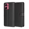 Techsuit - Leather Folio kinyitható tok - Oppo A6 Pro 4G / A6 Pro 5G - Fekete
