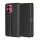 Techsuit - Leather Folio kinyitható tok - Oppo A6 Pro 4G / A6 Pro 5G - Fekete