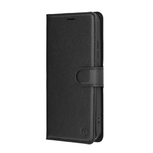Techsuit - Leather Folio kinyitható tok - Oppo A6 Pro 4G / A6 Pro 5G - Fekete