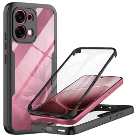   Techsuit - ColorVerse 360 tok kijelzővédővel - Oppo A6 Pro 4G / A6 Pro 5G - Fekete