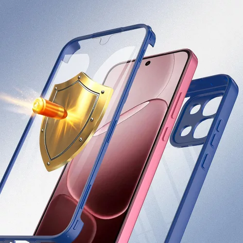 Techsuit - ColorVerse 360 tok kijelzővédővel - Oppo A6 Pro 4G / A6 Pro 5G - Kék