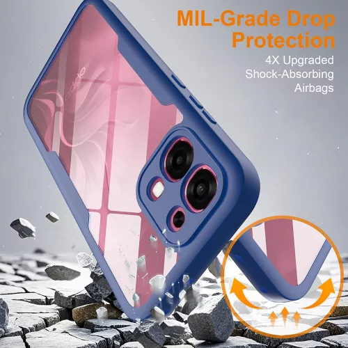 Techsuit - ColorVerse 360 tok kijelzővédővel - Oppo A6 Pro 4G / A6 Pro 5G - Kék