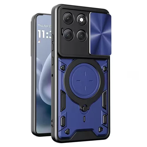 Techsuit - CamGuard Pro tok ütésálló tok - Motorola Moto G86 - Kék