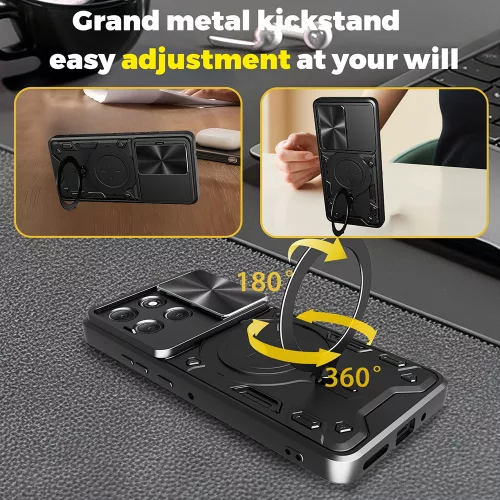 Techsuit - CamGuard Pro tok ütésálló tok - Motorola Moto G86 - Kék