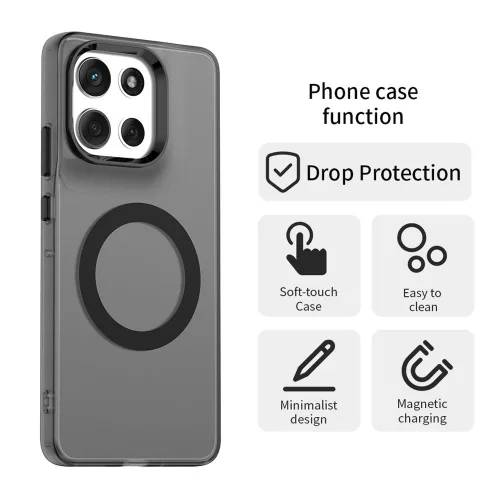 Techsuit - CandyCase MagSafe tok - Motorola Moto G86 - Fekete