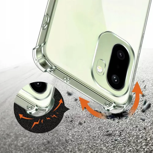 Techsuit - Shockproof Átlátszó Ütésálló Szilikon tok - OnePlus 15R - Átlátszó