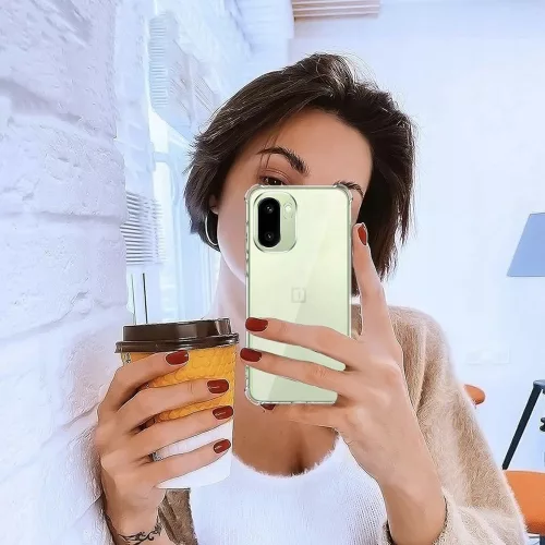 Techsuit - Shockproof Átlátszó Ütésálló Szilikon tok - OnePlus 15R - Átlátszó
