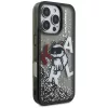 Karl Lagerfeld - Liquid Glitter Choupette Logo MagSafe (KLHCP16XLCHSCTDK) - iPhone 16 Pro Max - Black