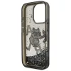 Karl Lagerfeld - Liquid Glitter Choupette Logo MagSafe (KLHCP16XLCHSCTDK) - iPhone 16 Pro Max - Black