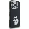 Karl Lagerfeld - IML Aquarelle Choupette Logo (KLHCP16XHMCHAQK) - iPhone 16 Pro Max - Black