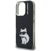 Karl Lagerfeld - IML Aquarelle Choupette Logo (KLHCP16XHMCHAQK) - iPhone 16 Pro Max - Black