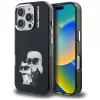 Karl Lagerfeld - IML Aquarelle Karl & Choupette (KLHCP16XHMKCAQK) - iPhone 16 Pro Max - Black