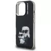Karl Lagerfeld - IML Aquarelle Karl & Choupette (KLHCP16XHMKCAQK) - iPhone 16 Pro Max - Black