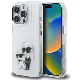   Karl Lagerfeld - IML Aquarelle Karl & Choupette (KLHCP16XHMKCAQH) - iPhone 16 Pro Max - White