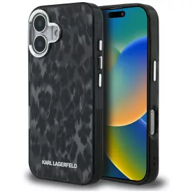   Karl Lagerfeld - IML Leopard Pattern MagSafe (KLHMP16SHDLEOICK) - iPhone 16 - Black
