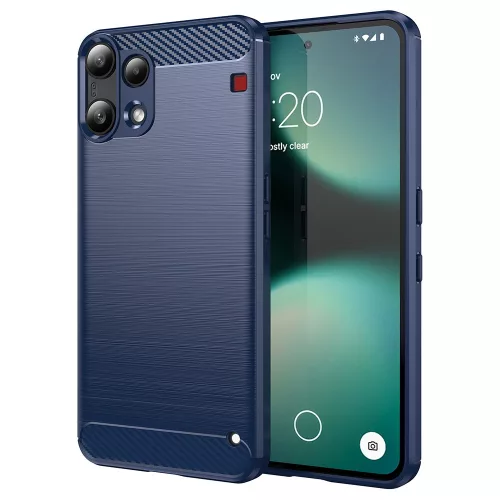 Techsuit - Carbon szilikon tok - Nothing Phone (3a) Lite - Kék