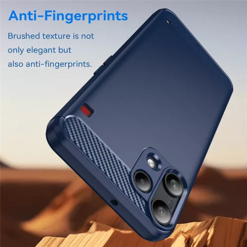 Techsuit - Carbon szilikon tok - Nothing Phone (3a) Lite - Kék