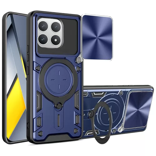 Techsuit - CamGuard Pro tok ütésálló tok - Xiaomi Poco F8 Pro - Kék