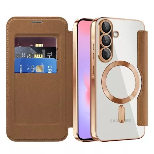 Techsuit - SmartMag Book Case - Samsung Galaxy A37 5G - Brown