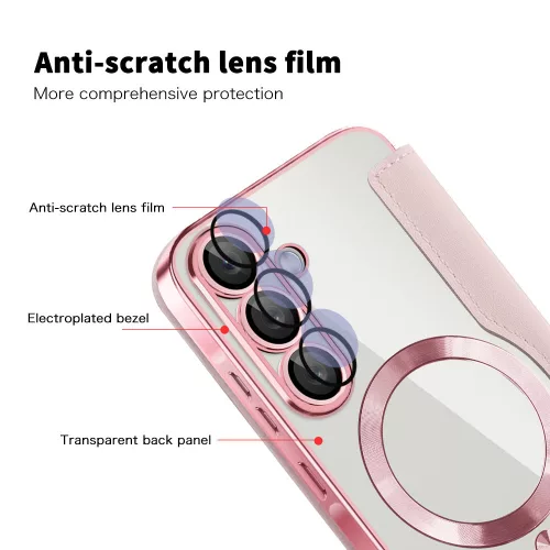 Techsuit - SmartMag Book Case - Samsung Galaxy A57 5G - Pink