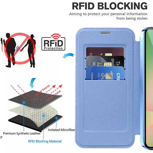 Techsuit - SmartMag Book Case - Samsung Galaxy A57 5G - Light Blue