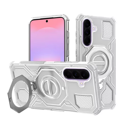 Techsuit - Carbon Shield PRO ütésálló tok - Samsung Galaxy A37 5G - Fehér Átlátszó