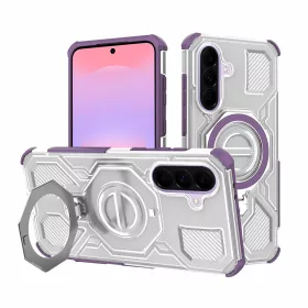   Techsuit - Carbon Shield PRO ütésálló tok - Samsung Galaxy A37 5G - Lila átlátszó