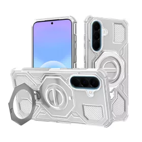   Techsuit - Carbon Shield PRO ütésálló tok - Samsung Galaxy A57 5G - Fehér Átlátszó