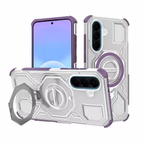   Techsuit - Carbon Shield PRO ütésálló tok - Samsung Galaxy A57 5G - Lila átlátszó