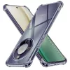 Techsuit - Shockproof Átlátszó Ütésálló Szilikon tok - Honor Magic8 Lite - Átlátszó fekete