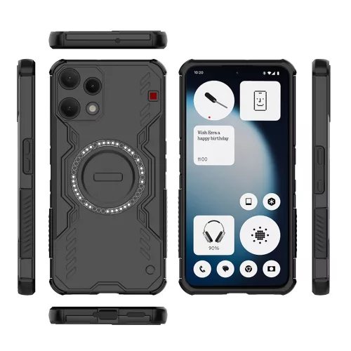 Techsuit - ArmorMag ütésálló tok - Nothing Phone (3a) Lite - Fekete