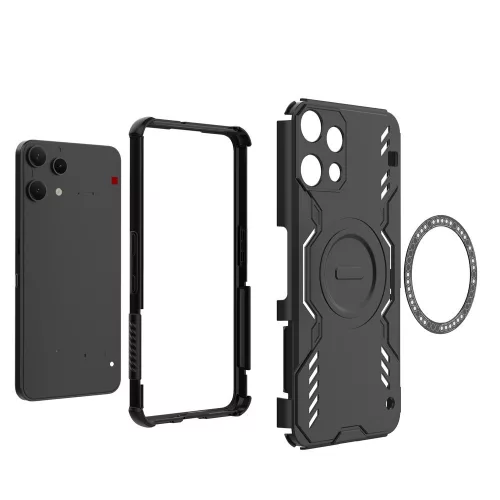 Techsuit - ArmorMag ütésálló tok - Nothing Phone (3a) Lite - Fekete