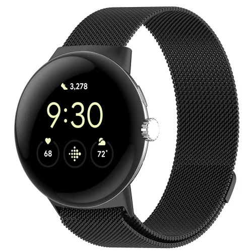 Techsuit - Watchband (W009) - Google Pixel Watch 4 45mm - Fekete