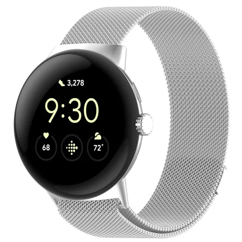 Techsuit - Watchband (W009) - Google Pixel Watch 4 45mm - Silver
