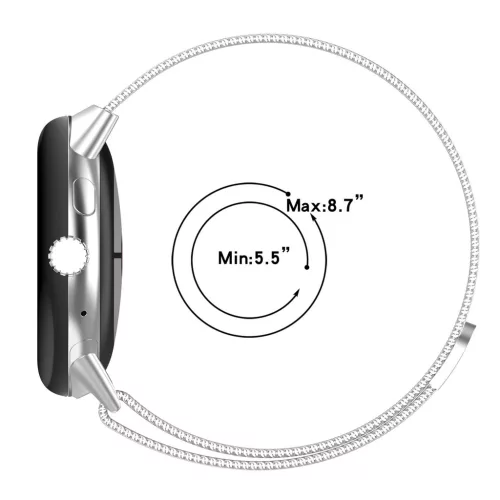 Techsuit - Watchband (W009) - Google Pixel Watch 4 45mm - Silver