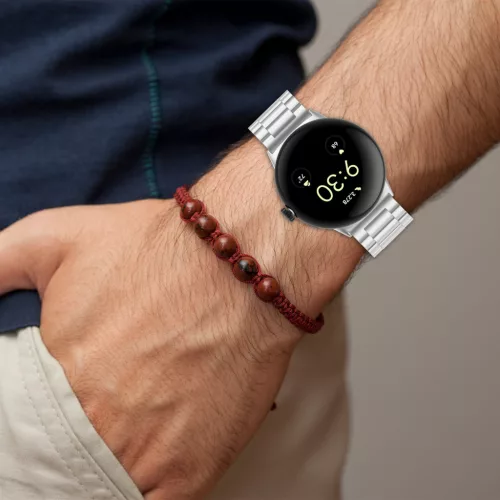 Techsuit - Watchband (W010) - Google Pixel Watch 4 45mm - Silver