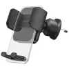 Proove - Autós tartó Crystal Clamp Plus (CHCCP0000001) - Szellőzőrácsra, Mechanical Clamp, Secure Mount, 4.7 - 6.9" telefonokhoz - Black