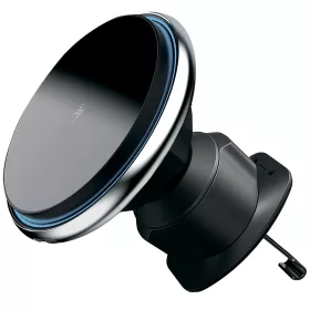   Proove - Autós tartó vezeték nélküli töltéssel Magic Circle (WHMC15020006) - Szellőzőrácsra, Mágneses Cinkötvözet, 15W - Silver